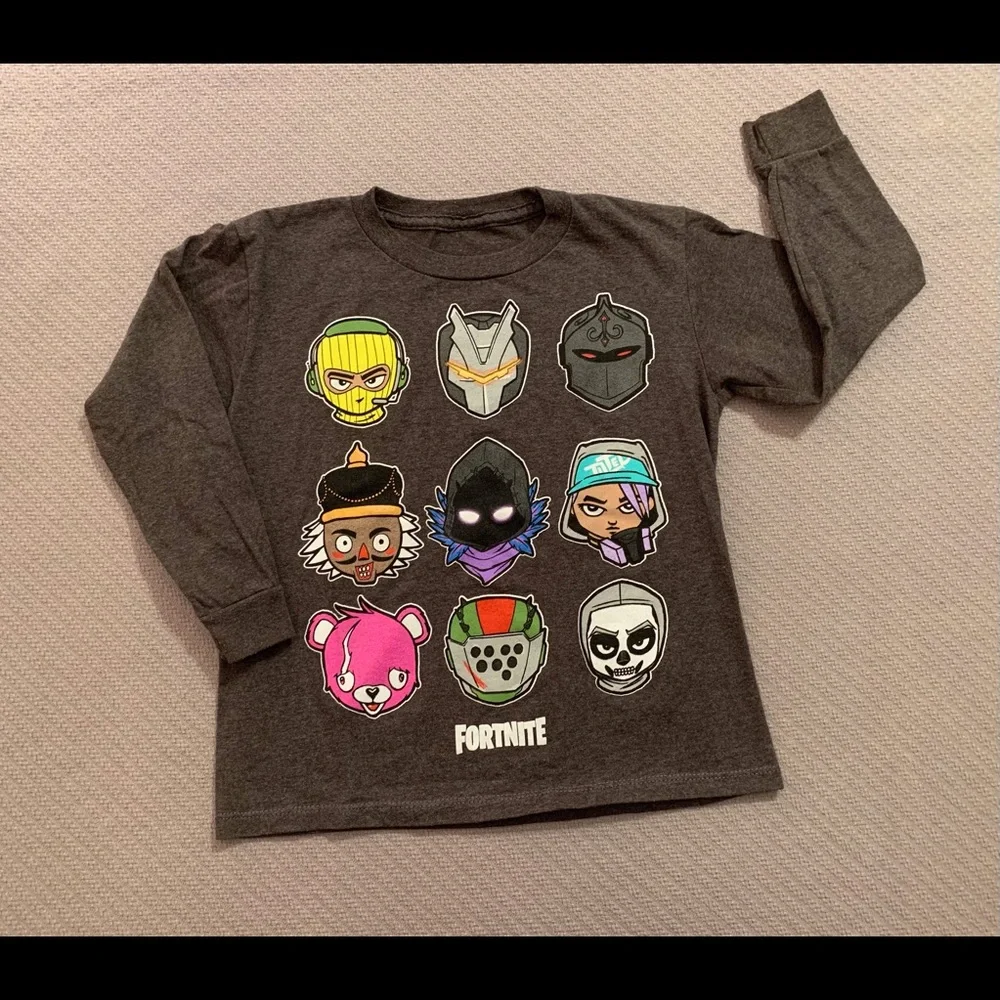 EUC Bundle 2 Shirts: Fortnite Tee & Heavier-Weight Red Polo, Long-Sleeved